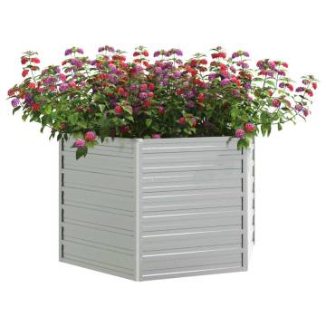 Garden Raised Bed 129x77 cm - Galvanized Steel Planter