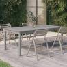 Garden Table Grey 200x100x75 cm Solid Wood Acacia Colour grey Size 200 x 100 x 75 cm Quantity in Package 1 