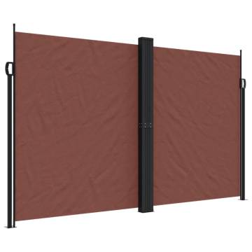 Retractable Side Awning Brown 200x600 cm - Private Oasis