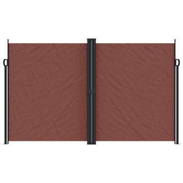 Retractable Side Awning Brown 200x600 cm - Private Oasis