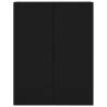 Stylish Highboard Black 69.5x34x180 cm - Hipomarket