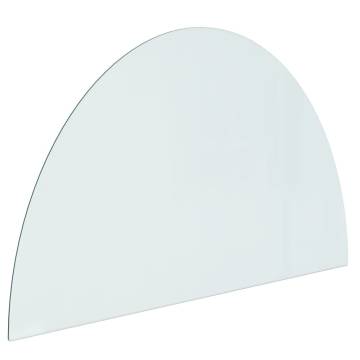 Half Round Fireplace Glass Plate 1000x600mm - HipoMarket