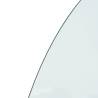 Half Round Fireplace Glass Plate 1000x600mm - HipoMarket