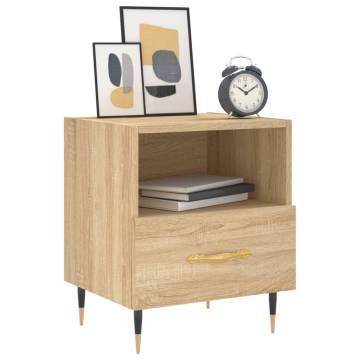 Sonoma Oak Bedside Cabinets - 2 pcs | Stylish & Durable Storage