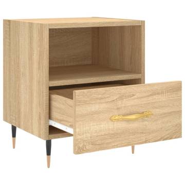 Sonoma Oak Bedside Cabinets - 2 pcs | Stylish & Durable Storage