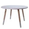 H&S Collection Children's Table 60x41 cm - White & Brown