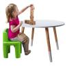 H&S Collection Children's Table 60x41 cm - White & Brown