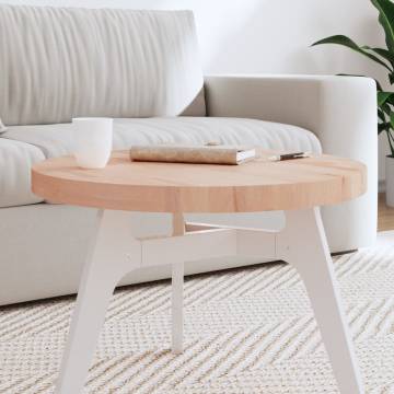 Table Top Ø60x4 cm Round Solid Beech Wood - HipoMarket