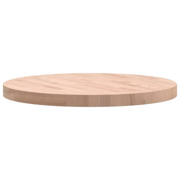 Table Top Ø60x4 cm Round Solid Beech Wood - HipoMarket