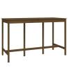 9 Piece Honey Brown Solid Wood Pine Bar Set - Hipomarket