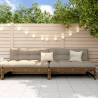 Garden Middle Sofas 2 pcs Honey Brown - Solid Pine Wood