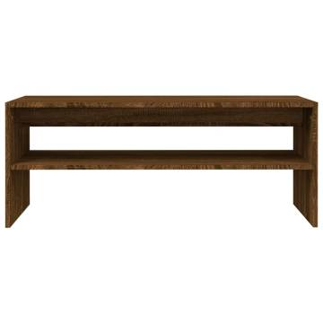 Elegant Brown Oak Coffee Table - 100x40x40 cm | HipoMarket