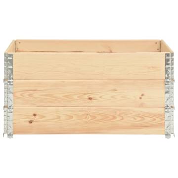 Raised Beds 3 pcs 80x120 cm Solid Pine Wood - Hipomarket