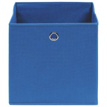 Stylish Blue Storage Boxes - 4 pcs Non-woven Fabric | HipoMarket