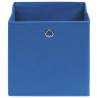 Stylish Blue Storage Boxes - 4 pcs Non-woven Fabric | HipoMarket