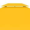 2-Tier Gazebo Top Cover 4x3m - Durable Yellow Canopy