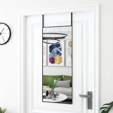 Stylish Black Door Mirror 40x100 cm - Hipomarket