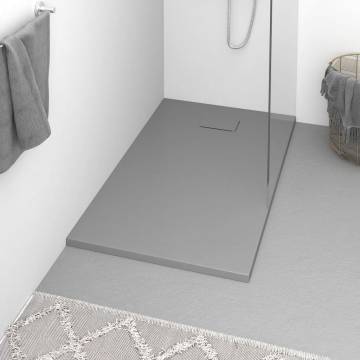 SMC Grey Shower Base Tray 120x70 cm - Durable & Modern Design