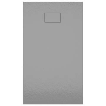 SMC Grey Shower Base Tray 120x70 cm - Durable & Modern Design