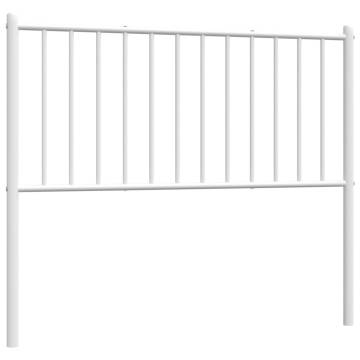 Stylish White Metal Headboard 100 cm - Hipomarket UK