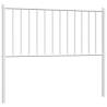 Stylish White Metal Headboard 100 cm - Hipomarket UK