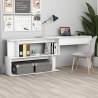 Corner Desk White 200x50x76 cm Engineered Wood Colour white 