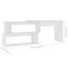 Corner Desk White 200x50 cm | Stylish & Functional Workstation