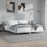 High Gloss White Bed Frame - King Size 150x200 cm | HipoMarket