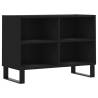 Stylish Black TV Cabinet - 69.5x30x50 cm | Durable Engineered Wood