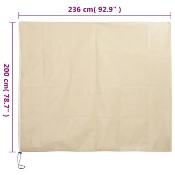 Plant Fleece Covers with Zip - 10 pcs, 2.36x2 m - Hipomarket