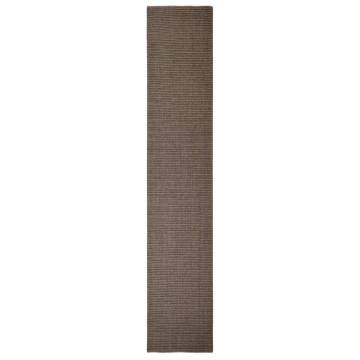 Natural Sisal Rug 66x350 cm - Brown | Durable & Textured