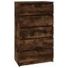 Elegant Smoked Oak Drawer Cabinet - 60x36x103 cm | HipoMarket