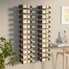 Wall Mounted Wine Rack for 24 Bottles 2 pcs White Iron Colour white Quantity in Package 1 Number of 2 Number of Bottles 24 