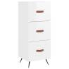 Stylish Highboard High Gloss White - Engineered Wood | HipoMarket