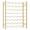 Elegant Gold Metal Wine Rack for 48 Bottles | Hipomarket