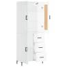 Highboard High Gloss White - Stylish Storage Solution