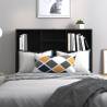 Stylish Black Headboard Cabinet - 100x19x103.5 cm | HipoMarket