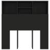 Stylish Black Headboard Cabinet - 100x19x103.5 cm | HipoMarket