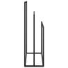 Stylish Freestanding Black Towel Rack - 48x24x79 cm