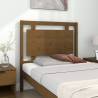 Honey Brown Pine Wood Bed Headboard - 95.5x4x100 cm