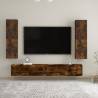 Wall-mounted TV Cabinets 2 pcs Smoked Oak 30.5x30x110 cm Colour smoked oak Quantity in Package 2 Height 110 cm 