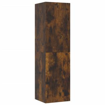 Wall-mounted TV Cabinets - Smoked Oak | Stylish Storage Solution