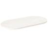 Table Top White 100x50x2.5 cm Solid Wood Pine Oval Colour white Size 100 x 50 x 2.5 cm Quantity in Package 1 