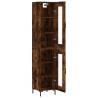 Stylish Highboard Smoked Oak - 34.5x34x180 cm | Hipomarket