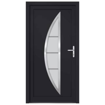 Front Door Anthracite 98x190 cm PVC - Elegant & Secure Entryway