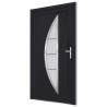 Front Door Anthracite 98x190 cm PVC - Elegant & Secure Entryway