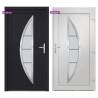 Front Door Anthracite 98x190 cm PVC - Elegant & Secure Entryway