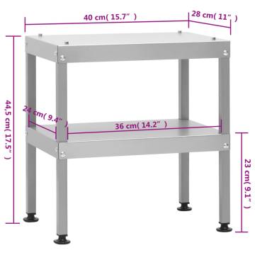 Table for Oven Smoker - Durable Galvanised Steel | HipoMarket UK