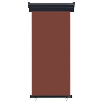 Balcony Side Awning 85x250 cm Brown - Privacy & Comfort