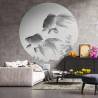 WallArt Wallpaper Circle Two Goldfish 190 cm Size Ø 190 cm Quantity in Package 1 